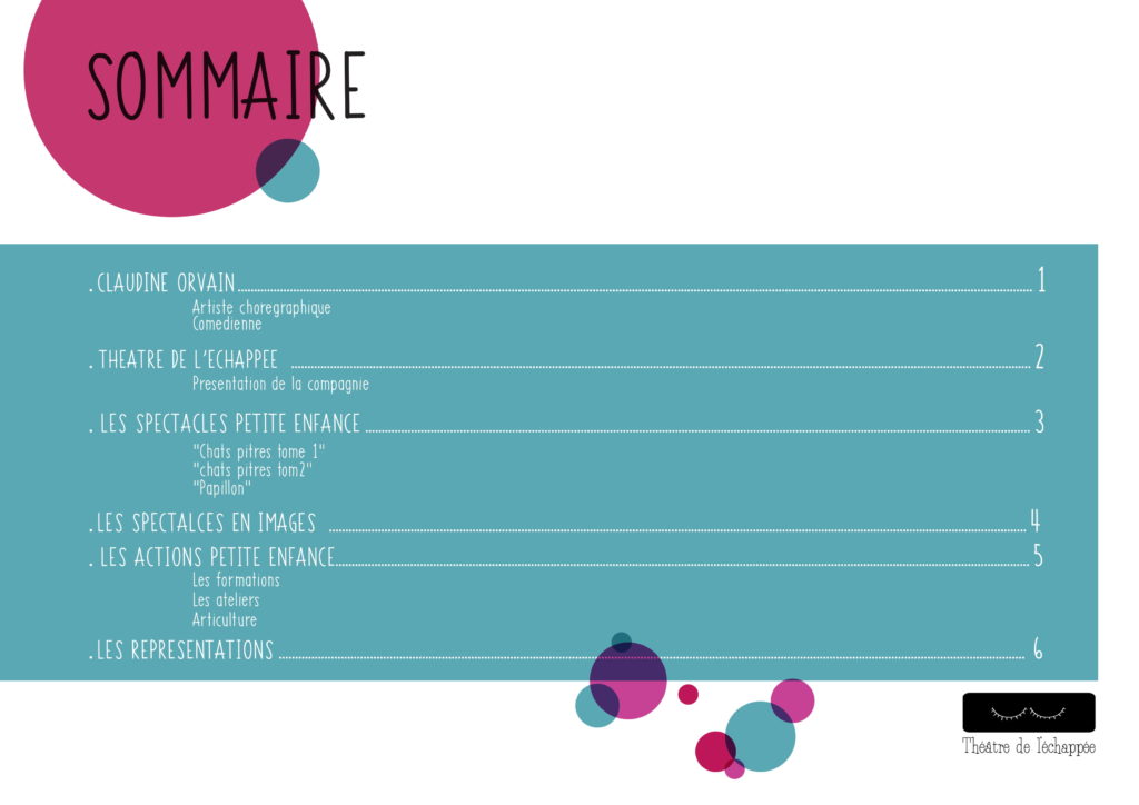 dossier de presse Petite Enfance-2 | Théâtre de l'échappée